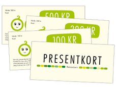 Presentkort på ekologiska och miljövänliga, giftfria produkter, presenter i Rekostarts webbutik
